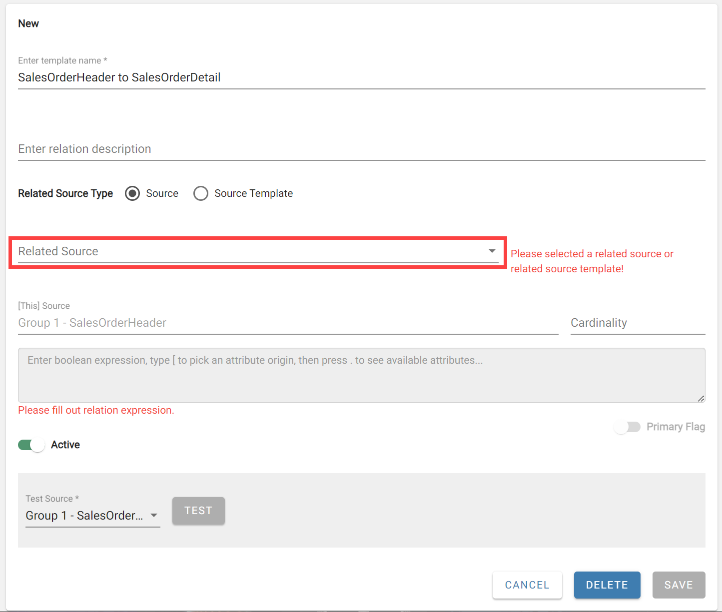 Relation Templates – Dataforge